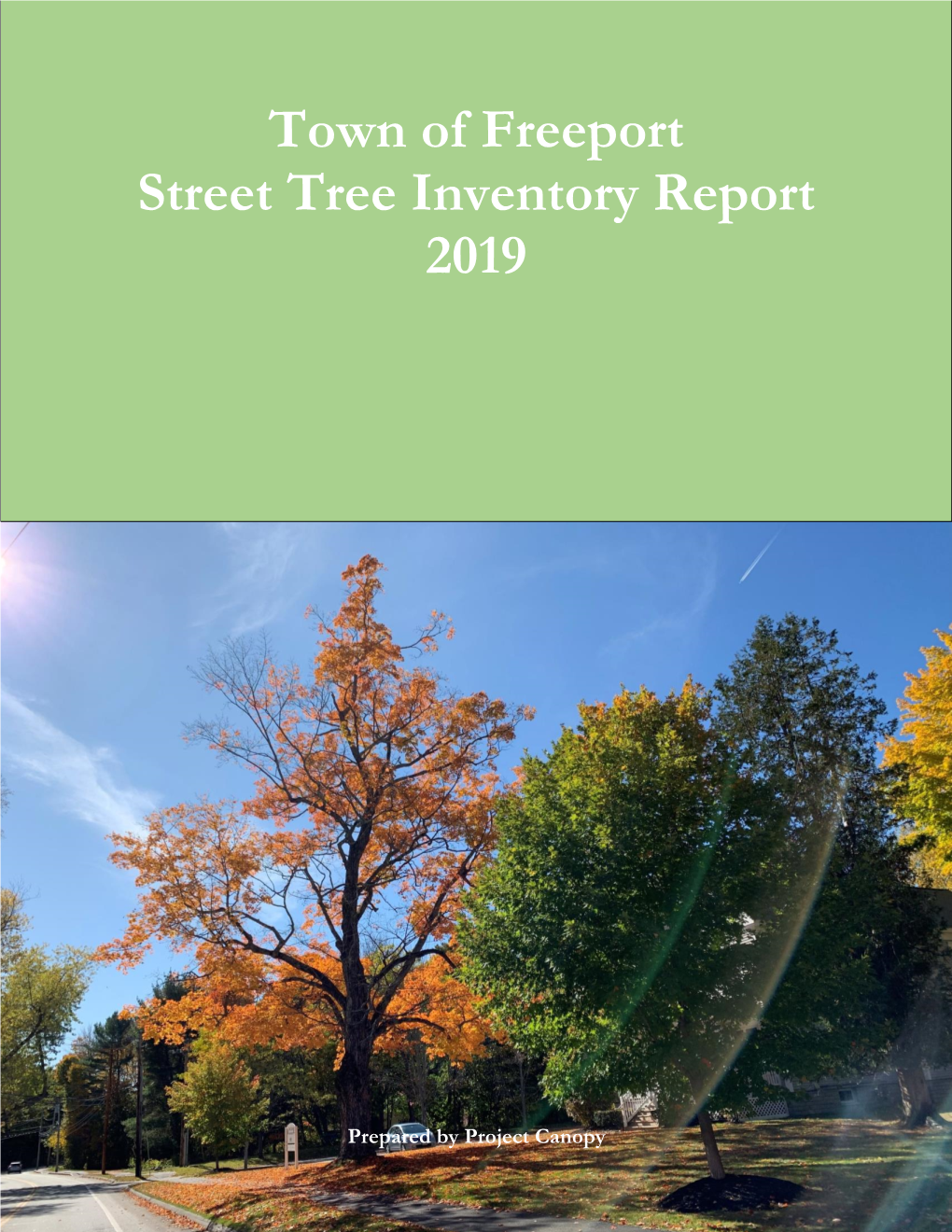 Town of Freeport Street Tree Inventory Report 2019