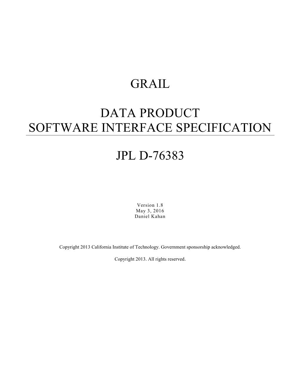 Grail Data Product Software Interface Specification Jpl D-76383