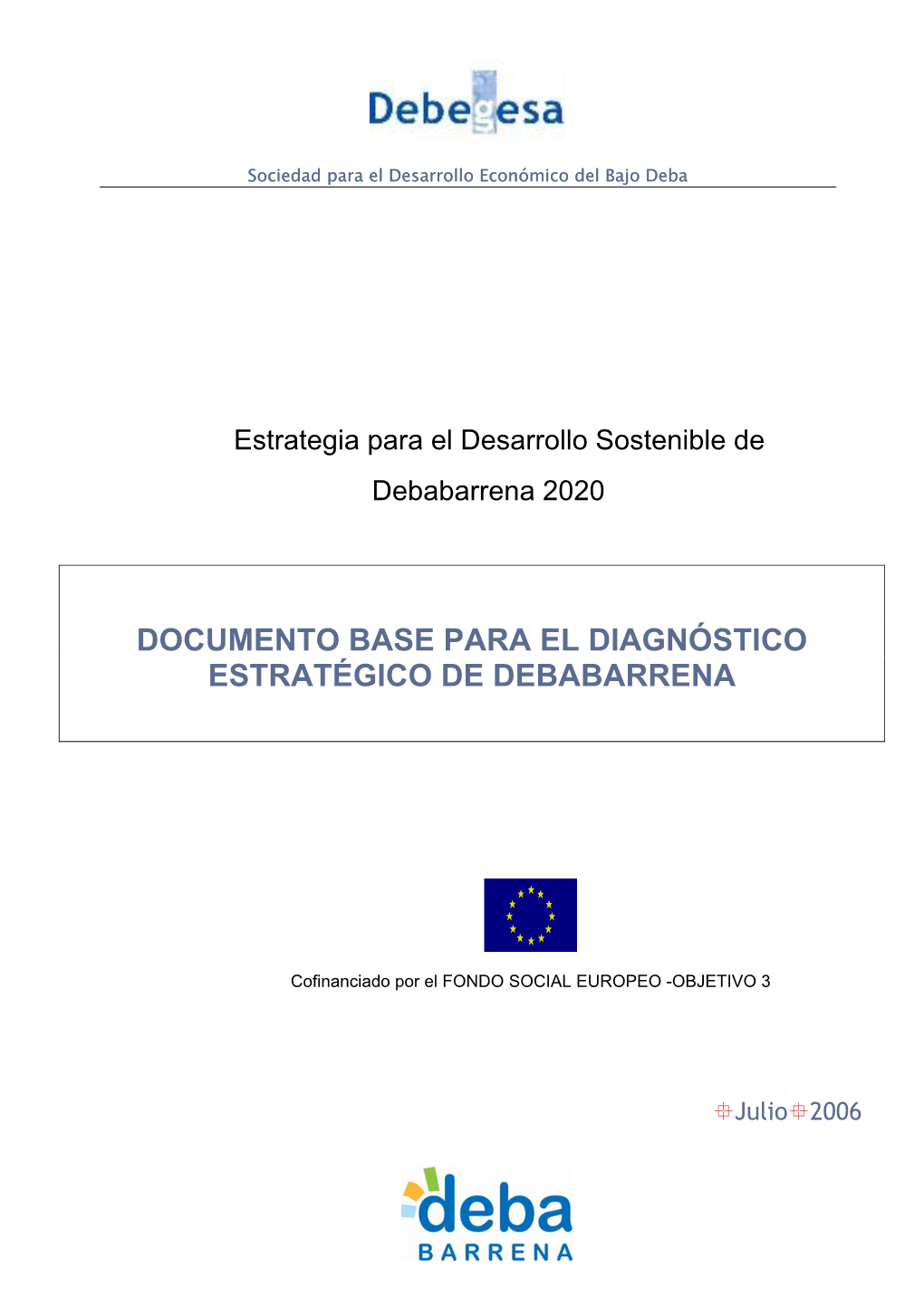 Documento Base Para El Diagnóstico Estratégico De Debabarrena