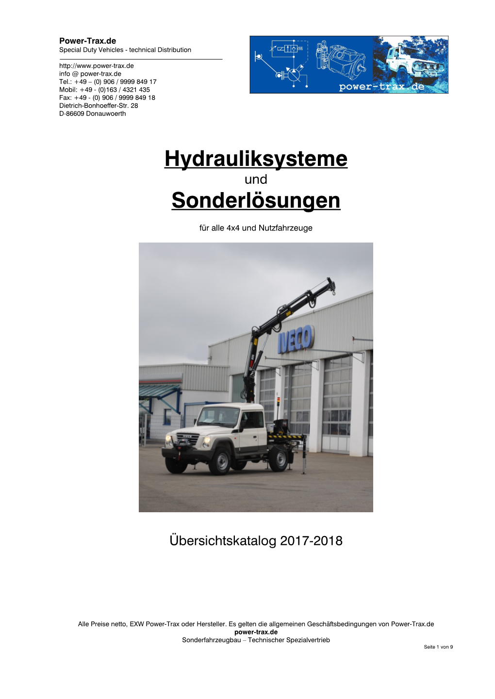 Übersichtskatalog Nebenantriebe Und Hydrauliksysteme