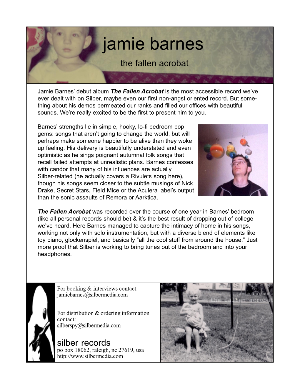 Jamie Barnes the Fallen Acrobat