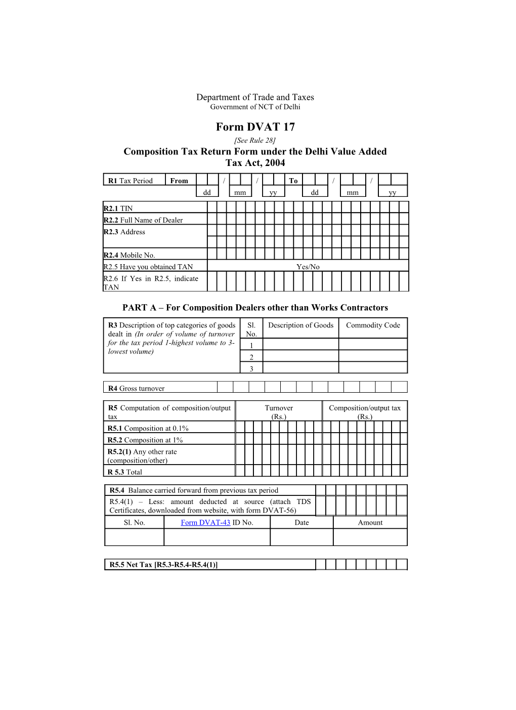 Department of Trade and Taxes