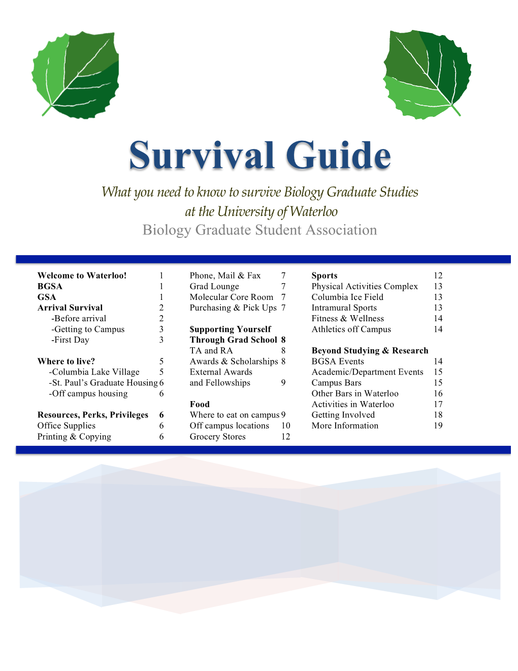 Student Survival Guide (PDF)