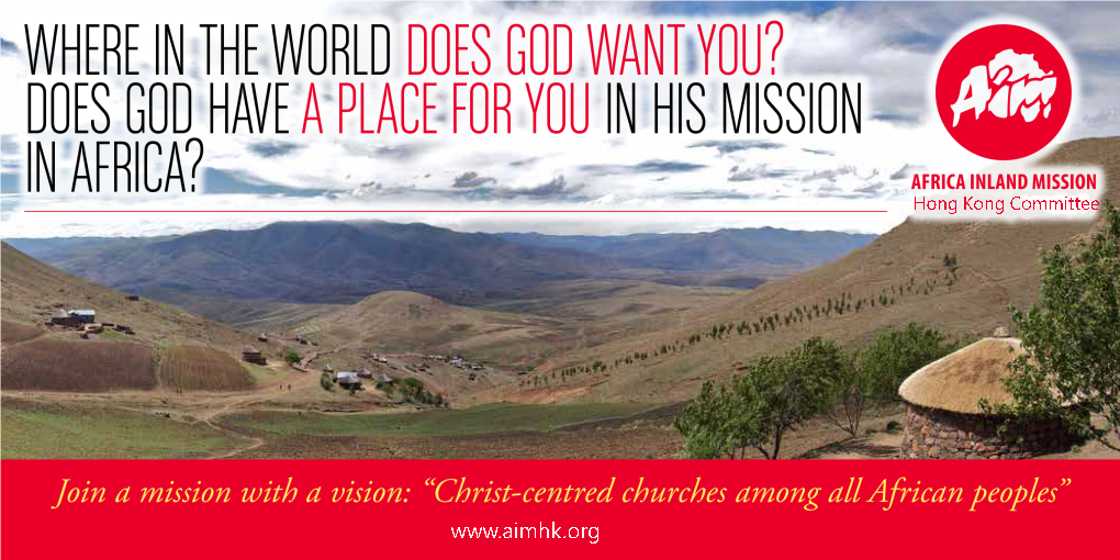 Compelled by Christ's Love for Africa's Unreached People Groups, TIMO