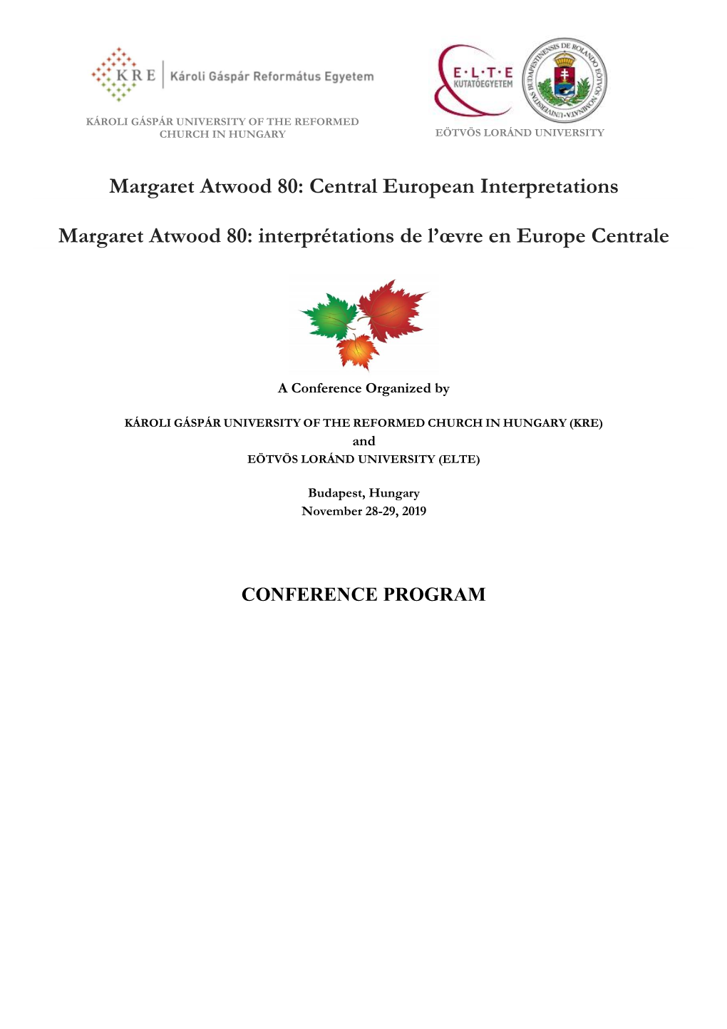 Central European Interpretations Margaret Atwood 80