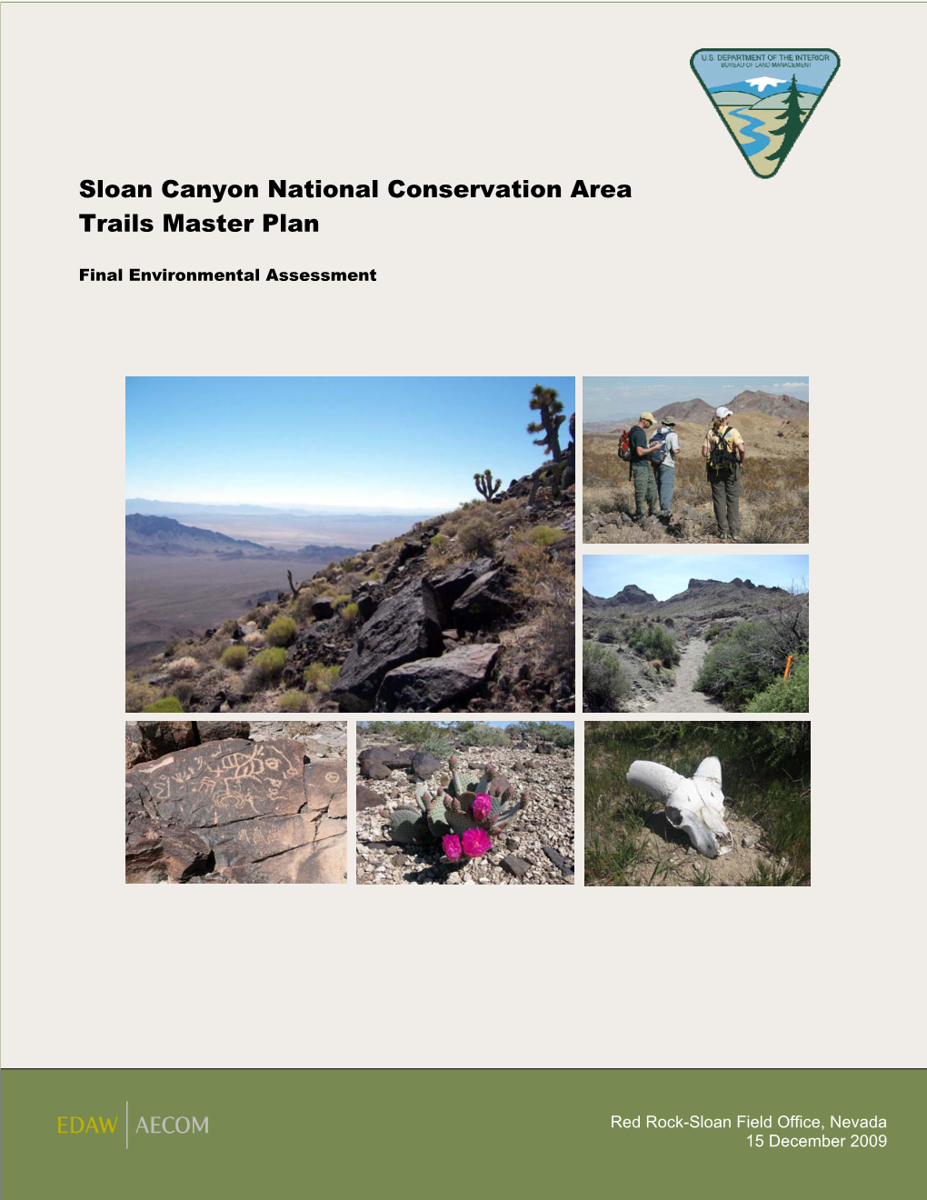 Sloan Canyon National Conservation Area Trails Master Plan