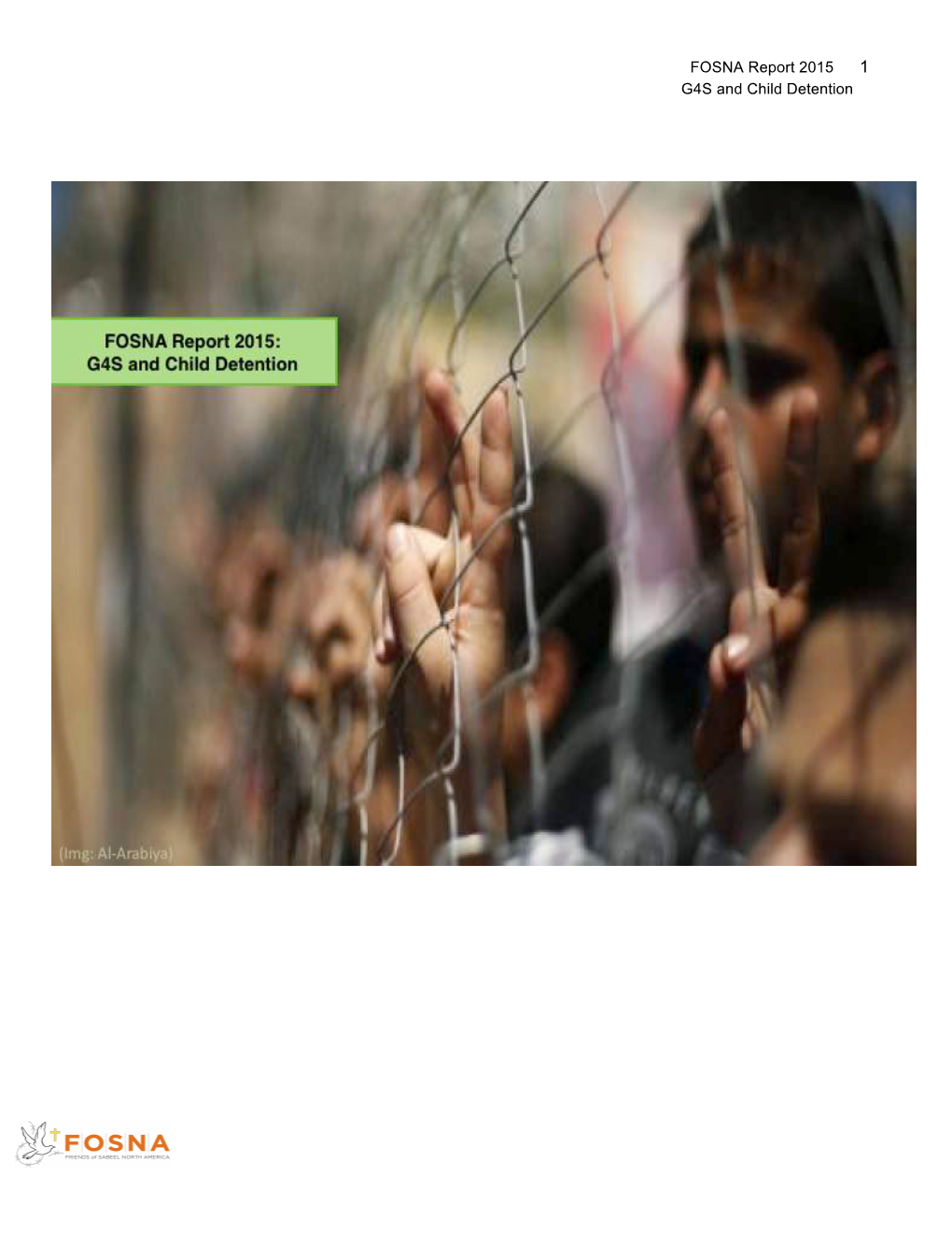 FOSNA Report 2015 G4S and Child Detention