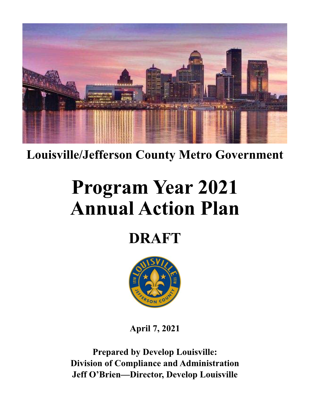 Program Year 2021 Annual Action Plan DRAFT