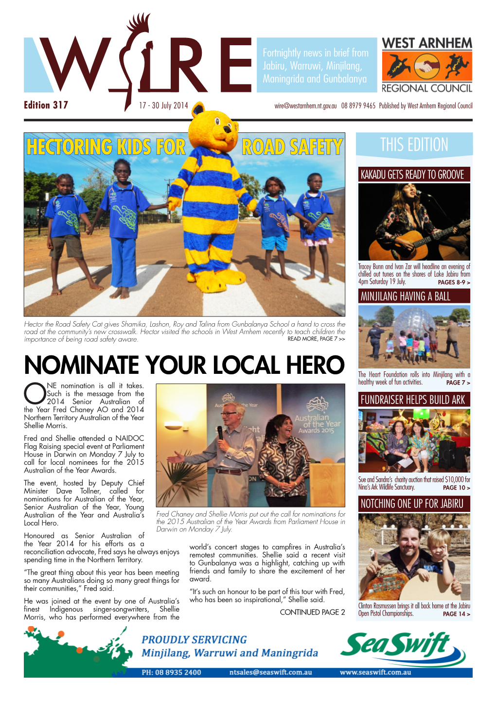 NOMINATE YOUR LOCAL HERO the Heart Foundation Rolls Into Minjilang with a Healthy Week of Fun Activities