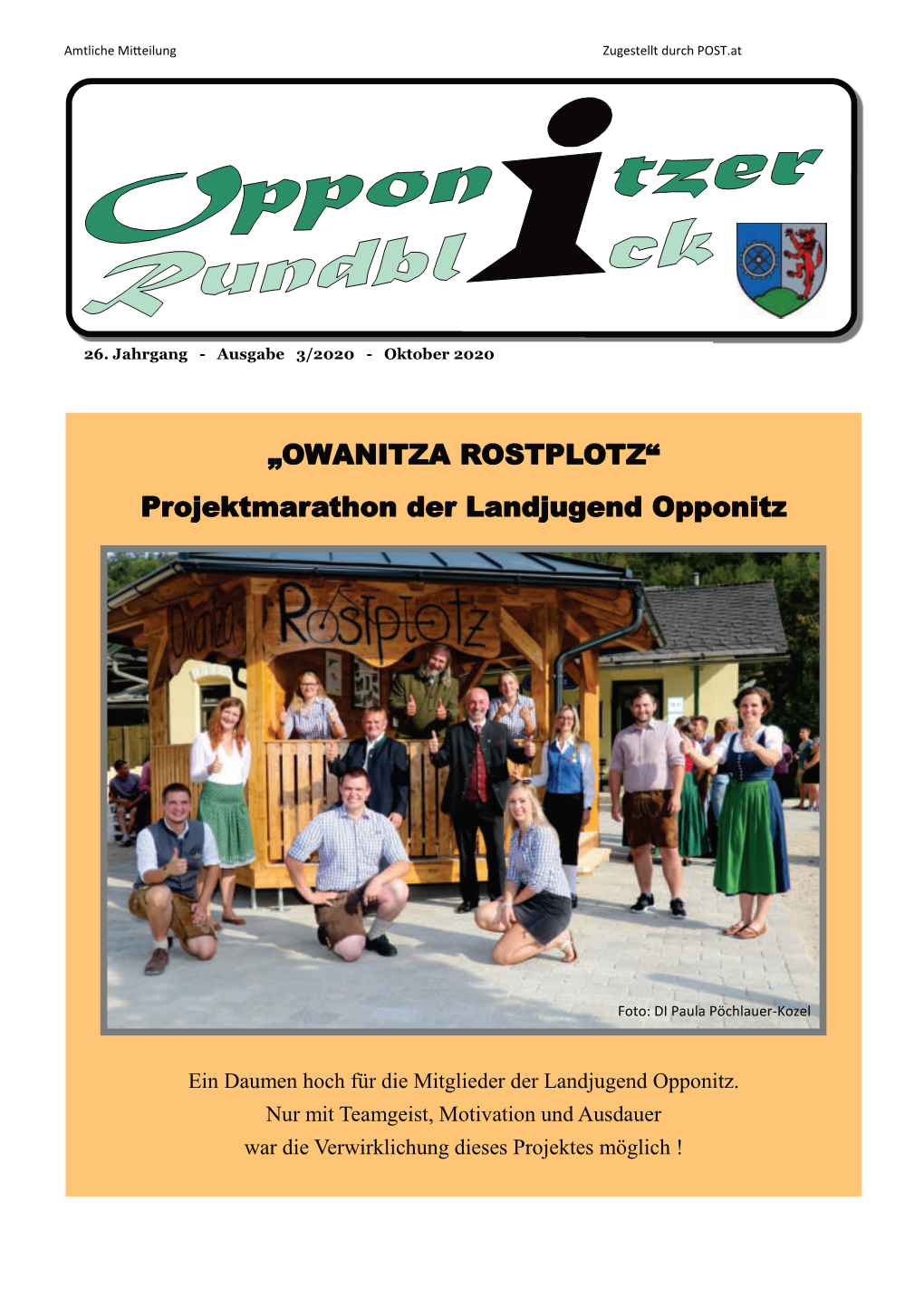 Projektmarathon Der Landjugend Opponitz