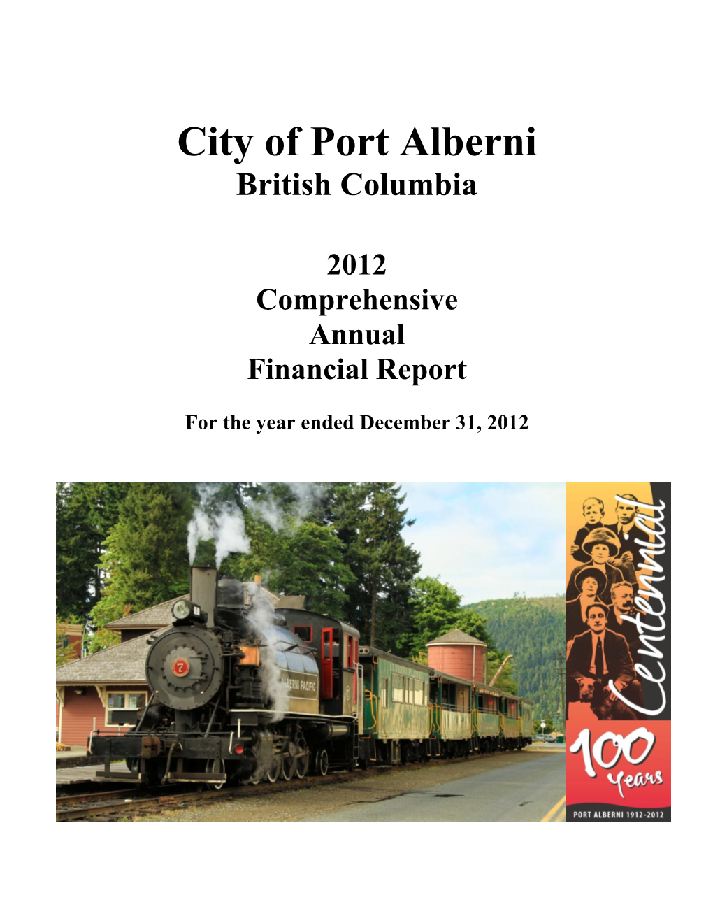 2012 Comprehensive Annual Financial Report