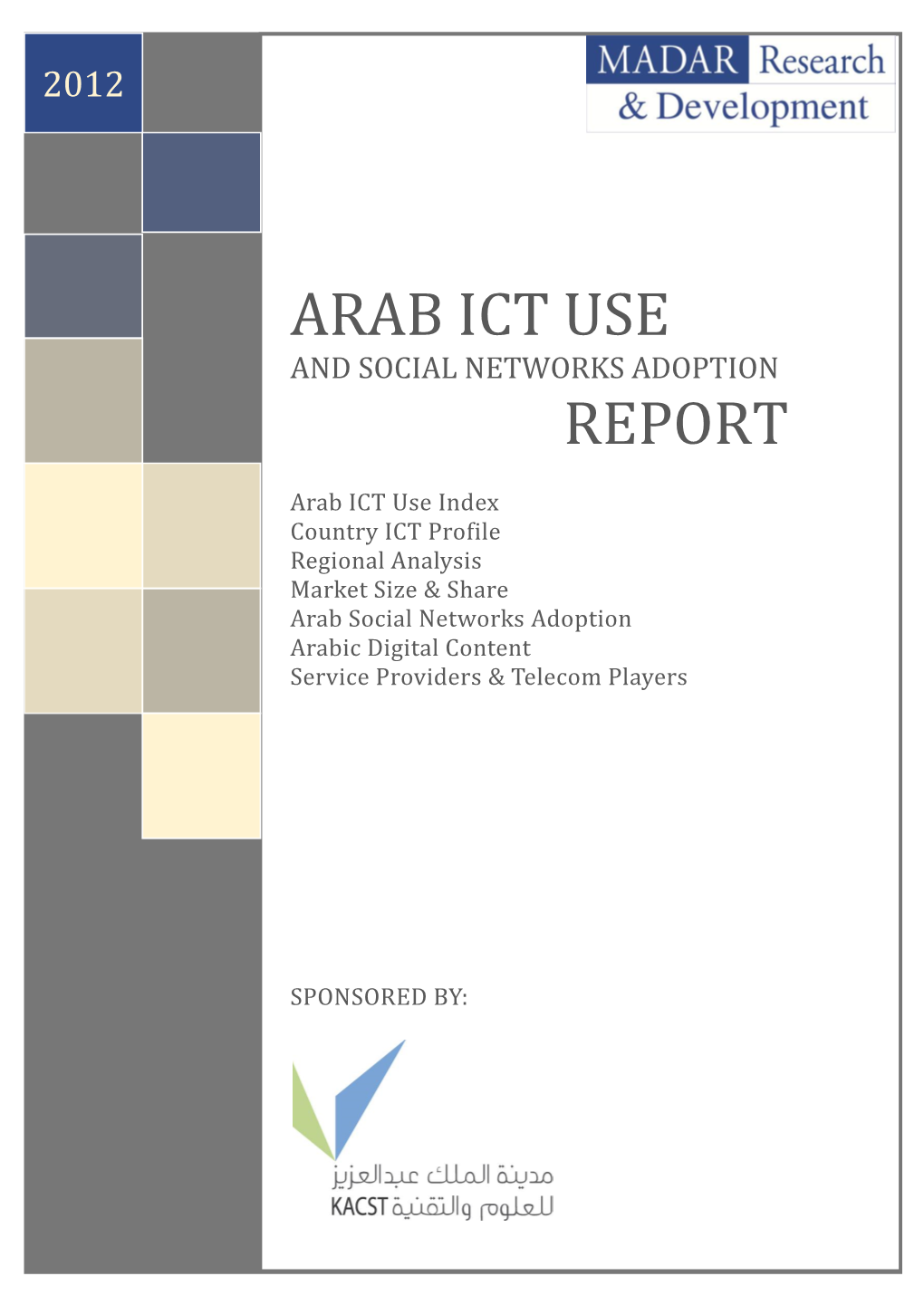 Arab Ict Use Report - 2012