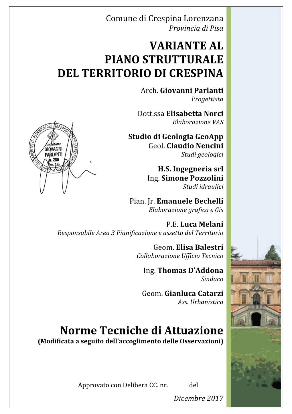 Comune Di Crespina Lorenzana Provincia Di Pisa