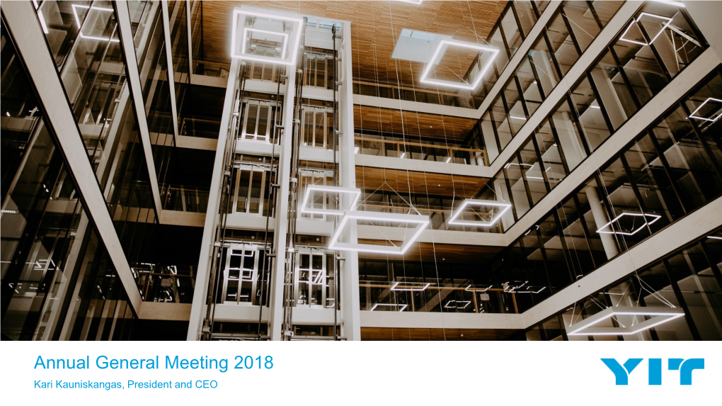 YIT Annual General Meeting 2018