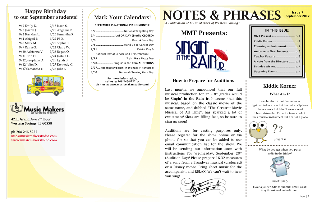 NOTES & PHRASES Issue 7