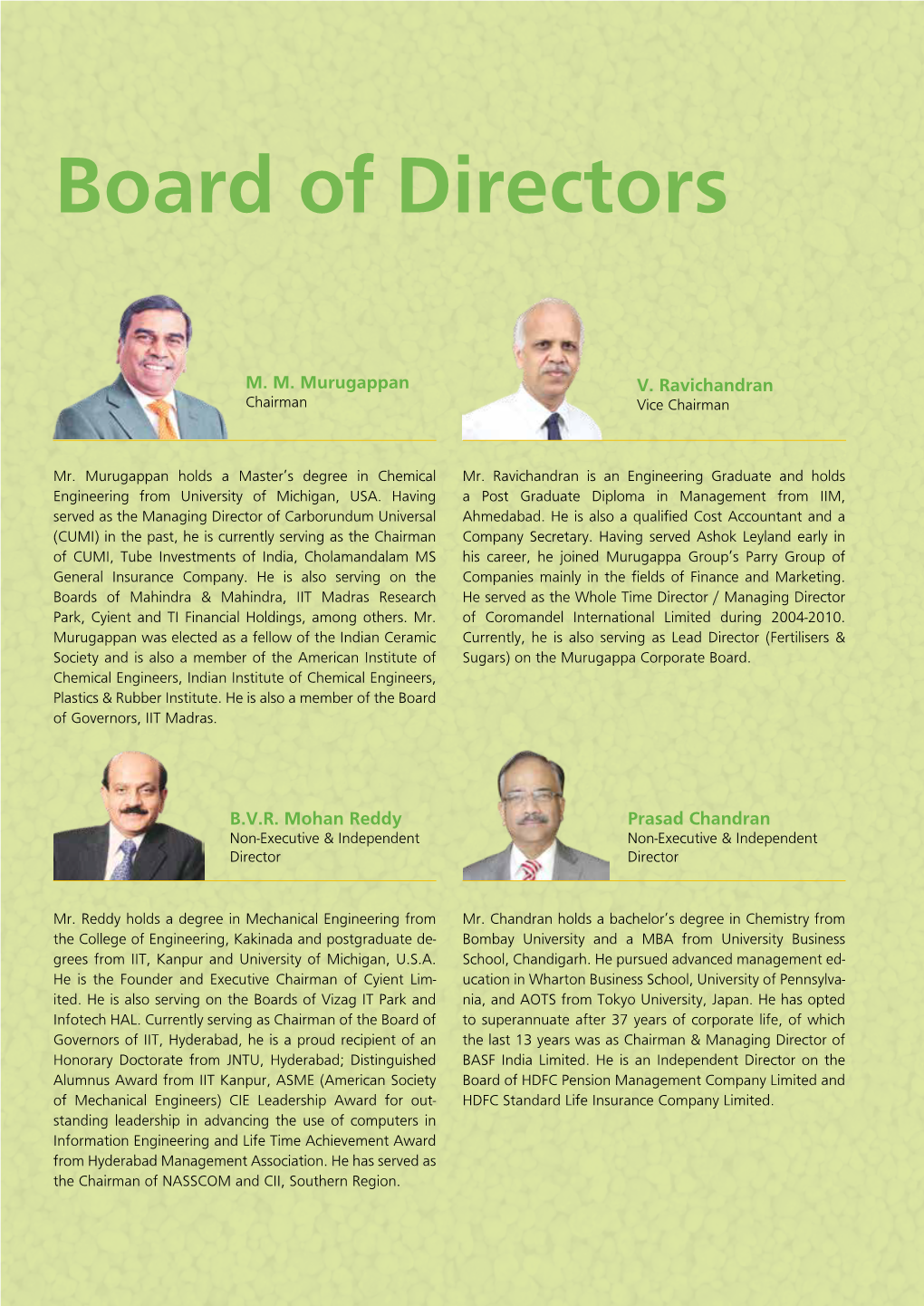 7. Board of Directors