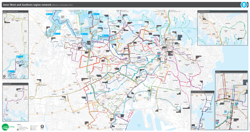 Inner West and Southern Region Network Effective 2 December 2018