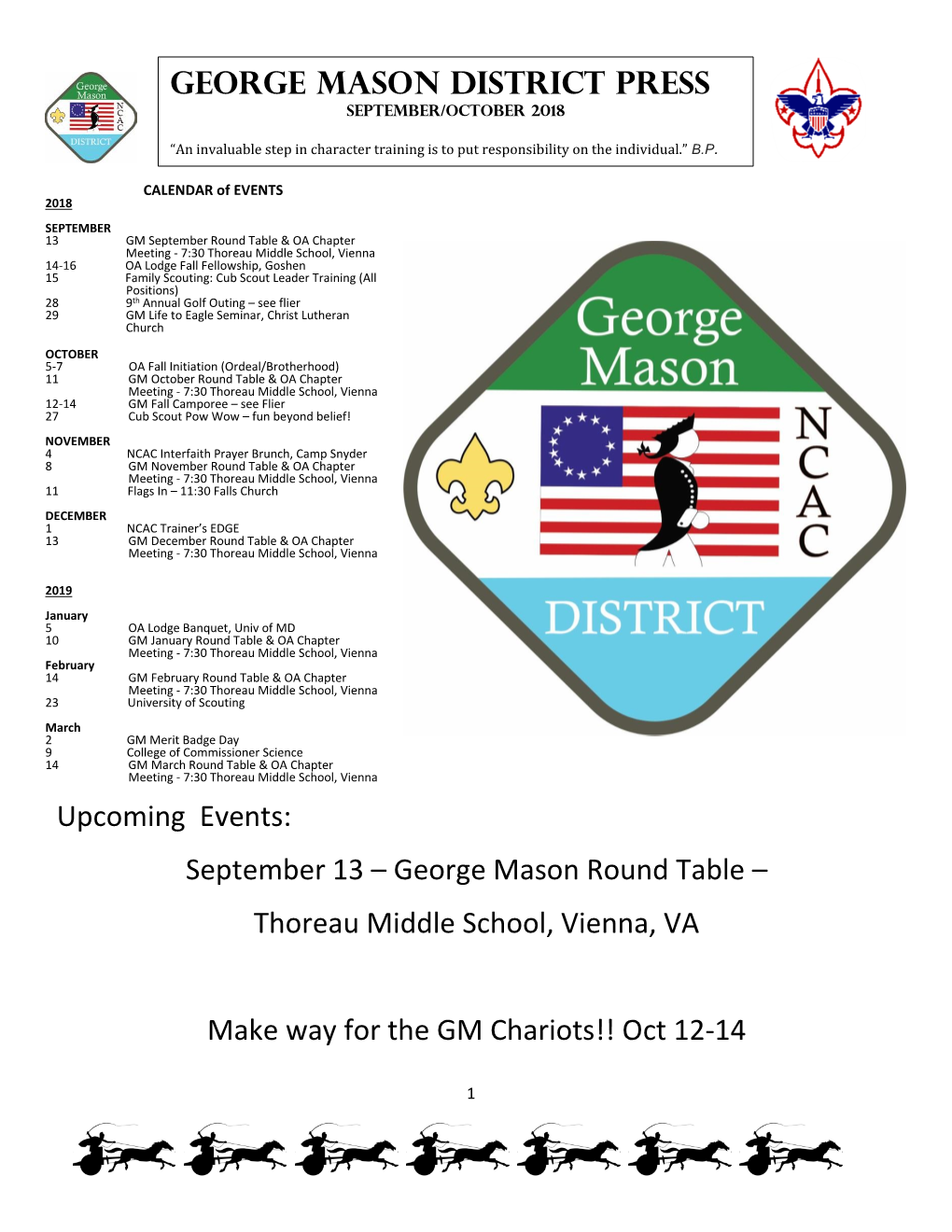 George Mason Round Table – Thoreau Middle School, Vienna, VA