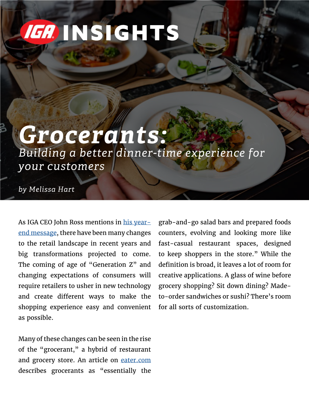 Grocerants: Building a Better Dinner-Time Experience for Your Customers