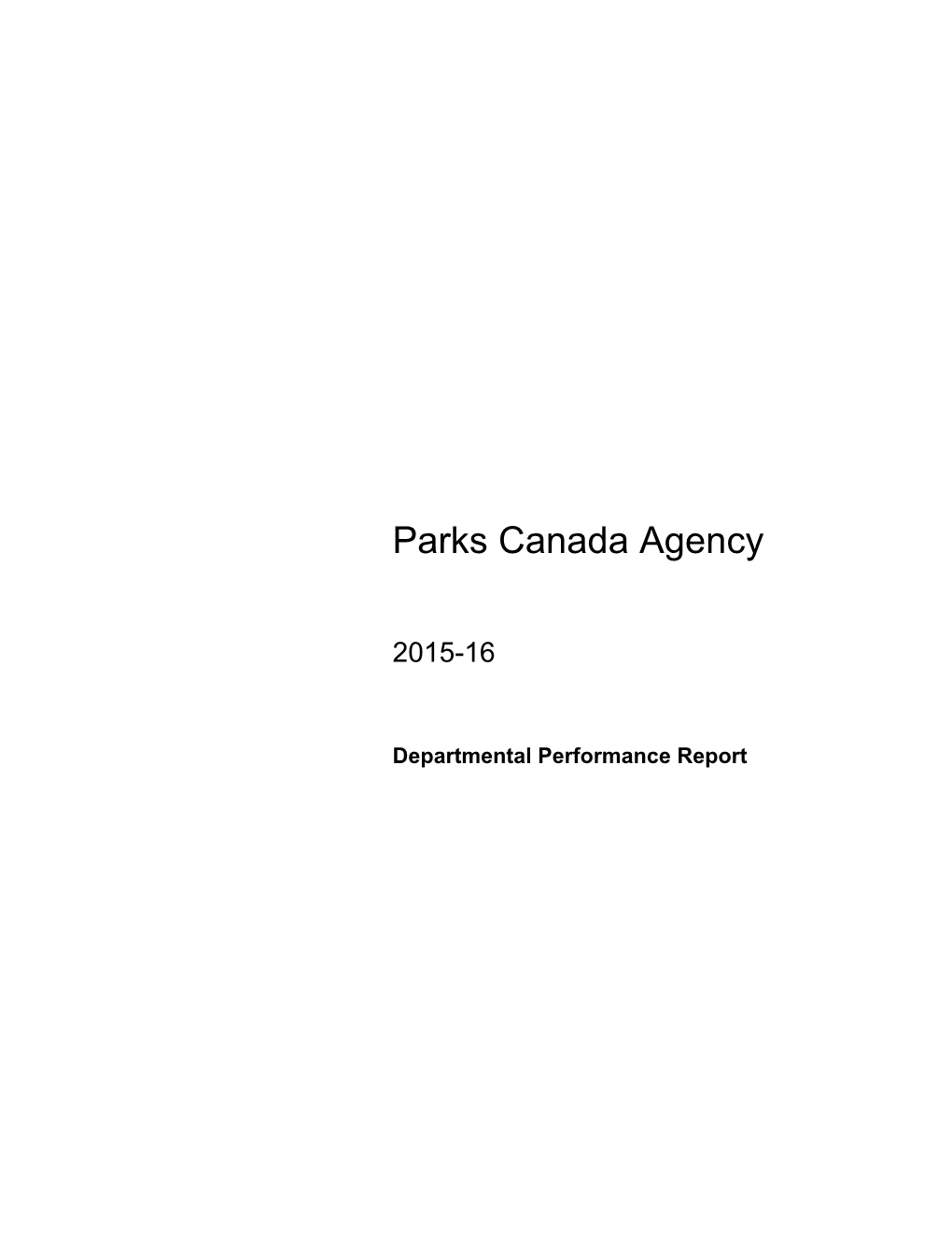 Parks Canada Agency