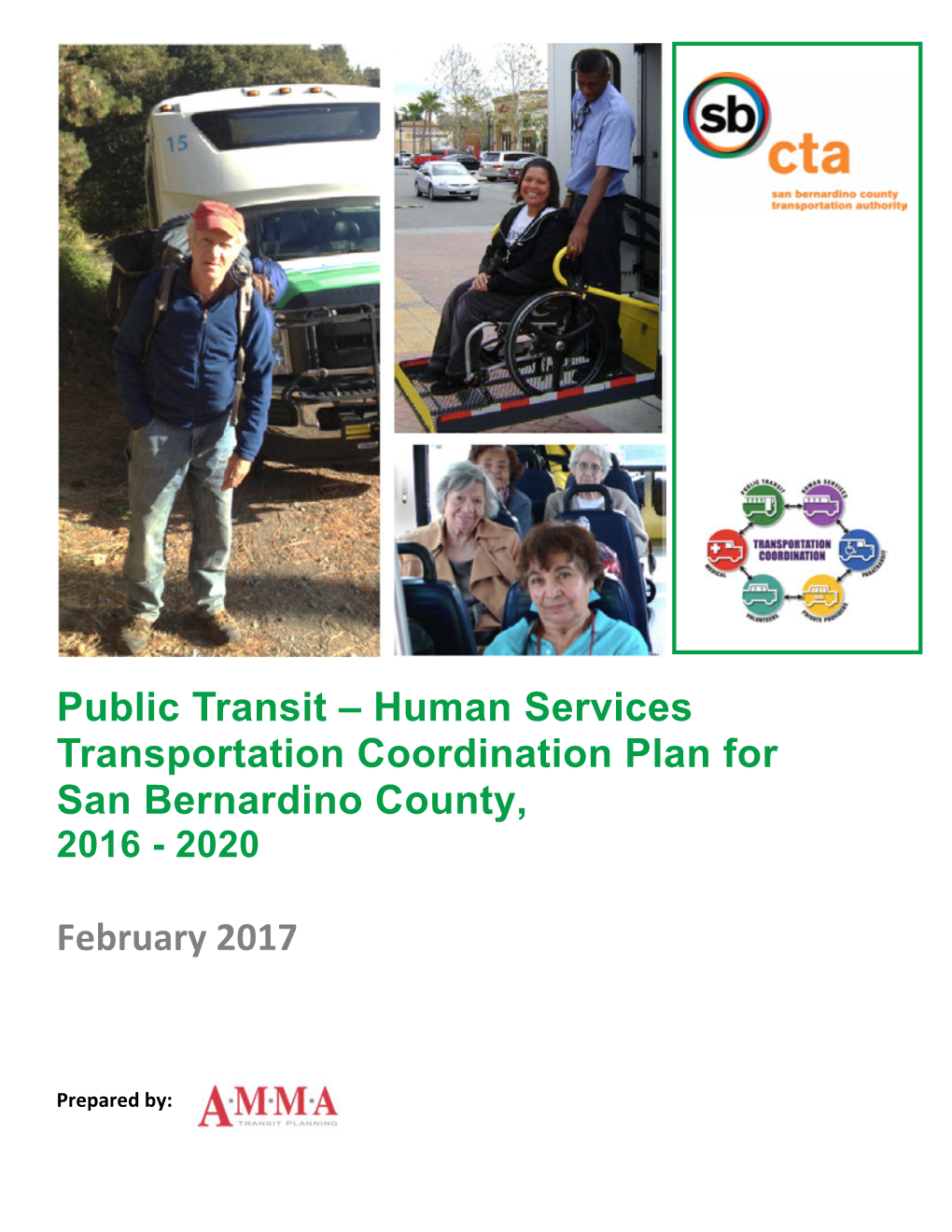 Public Transit – Human Services Transportation Coordination Plan for San Bernardino County, 2016 - 2020