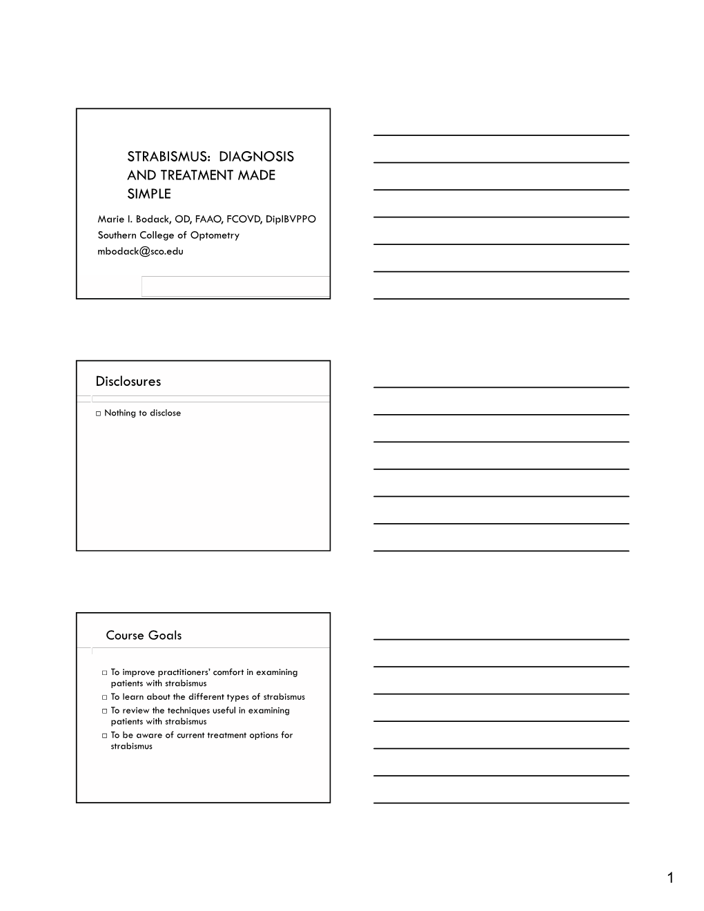 Strabismus: Diagnosis and Treatment Made Simple