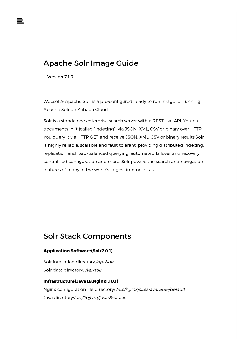 Apache Solr Image Guide Solr Stack Components