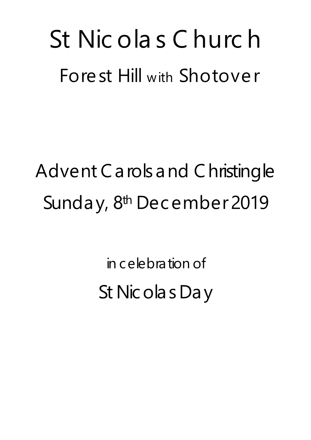 St Nicolas Church, Forest Hill with Shotover