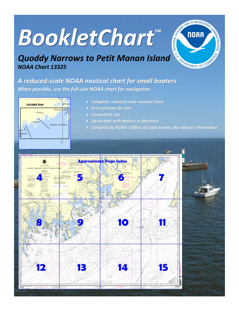 Bookletchart™ Quoddy Narrows to Petit Manan Island NOAA Chart 13325