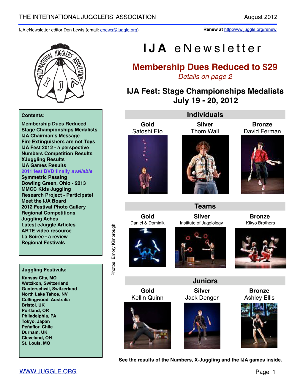 IJA Enewsletter