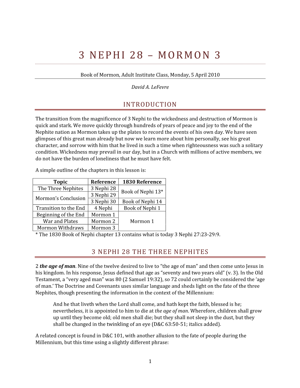 3 Nephi 28 – Mormon 3
