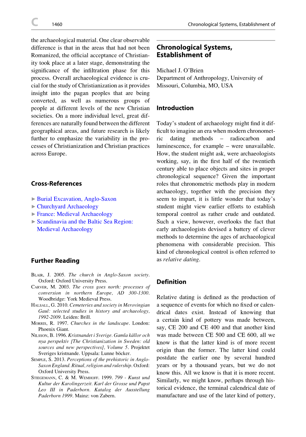 Chronological Systems, Establishment of the Archaeological Material