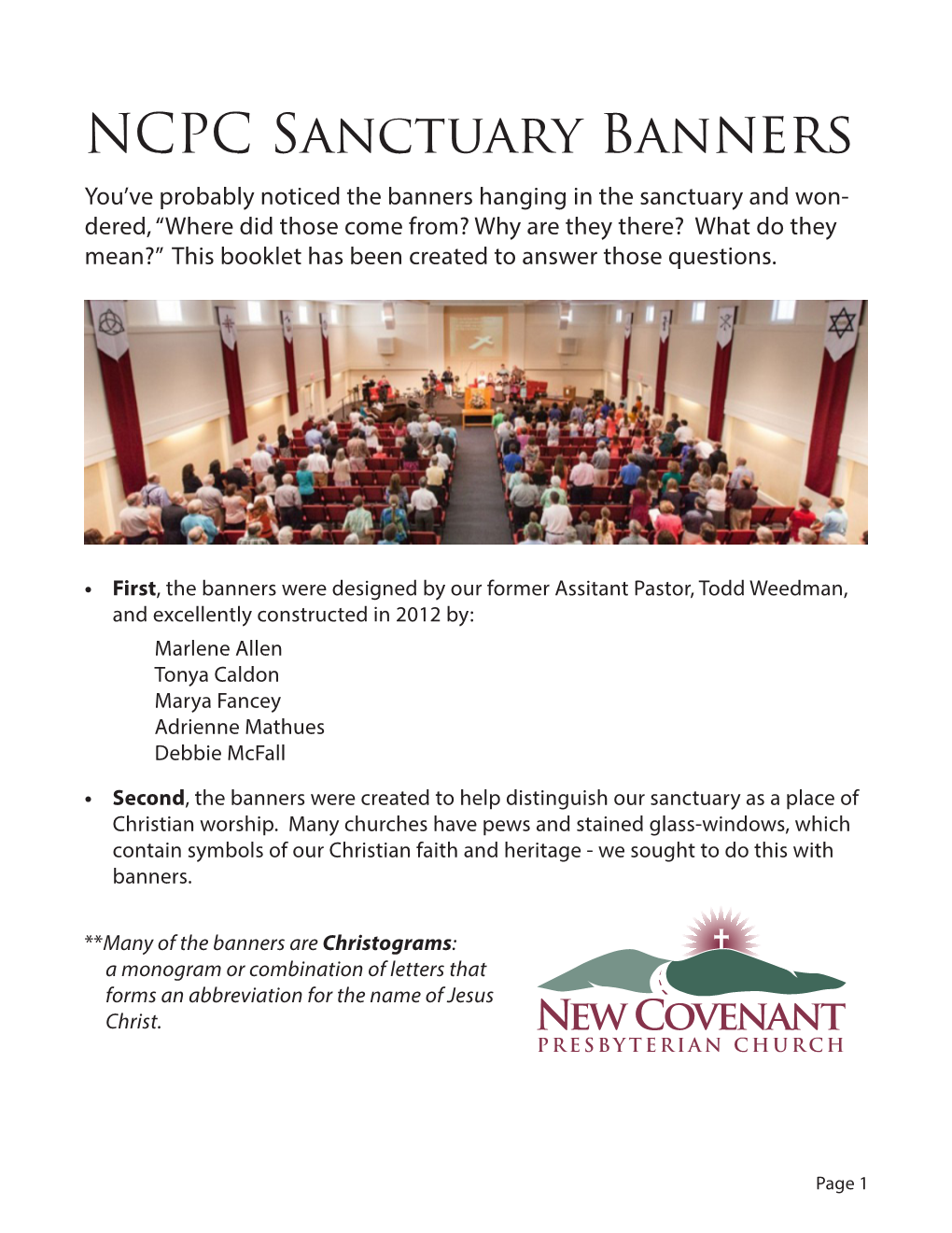 NCPC Sanctuary Banners