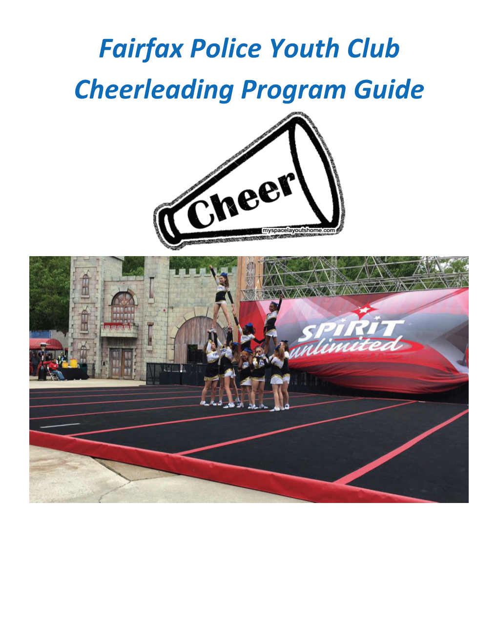 Fairfax Police Youth Club Cheerleading Program Guide