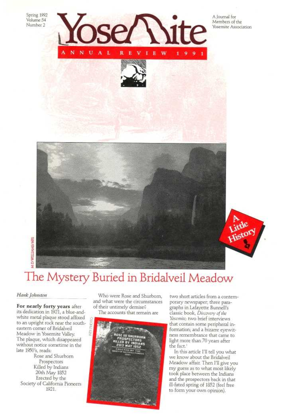 The Mystery Buried in Bridalveil Meadow