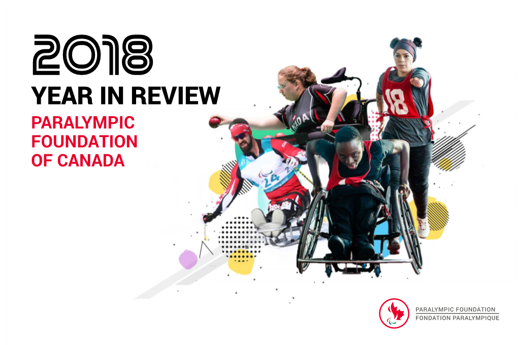Year in Review Paralympic Foundation of Canada