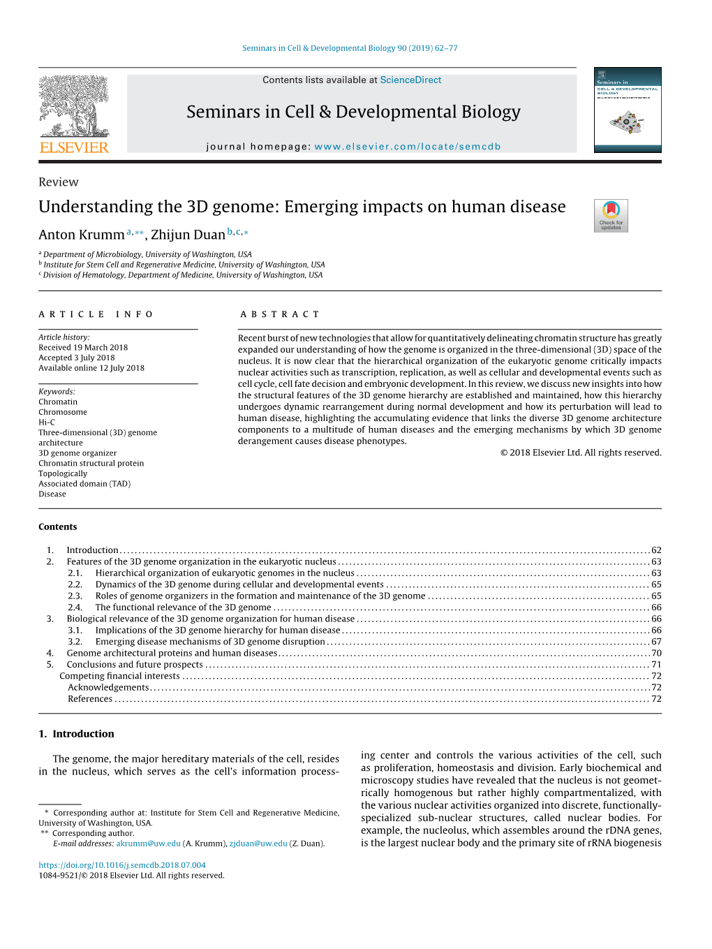 Understanding the 3D Genome: Emerging Impacts on Human Disease