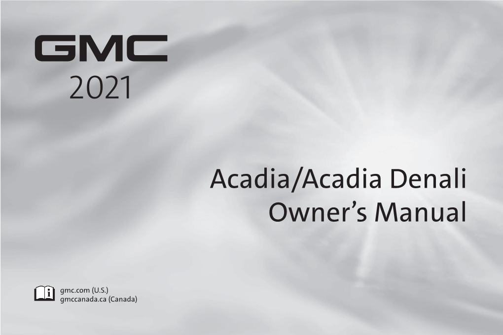 2021 GMC Acadia & Acadia Denali Owner's Manual