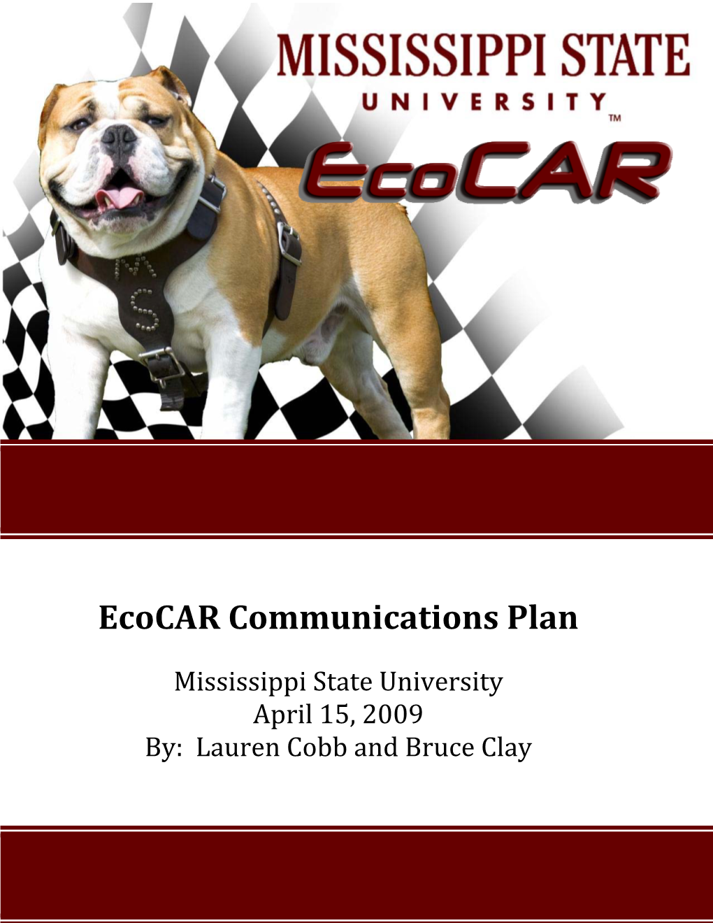 Ecocar Communications Plan