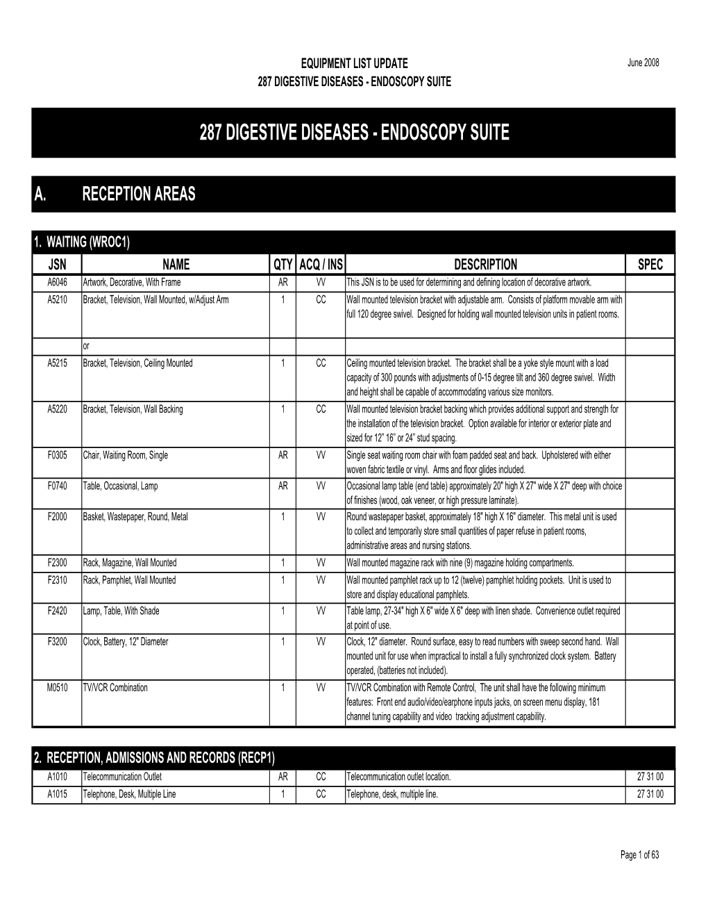 Digestive Diseases - Endoscopy Suite