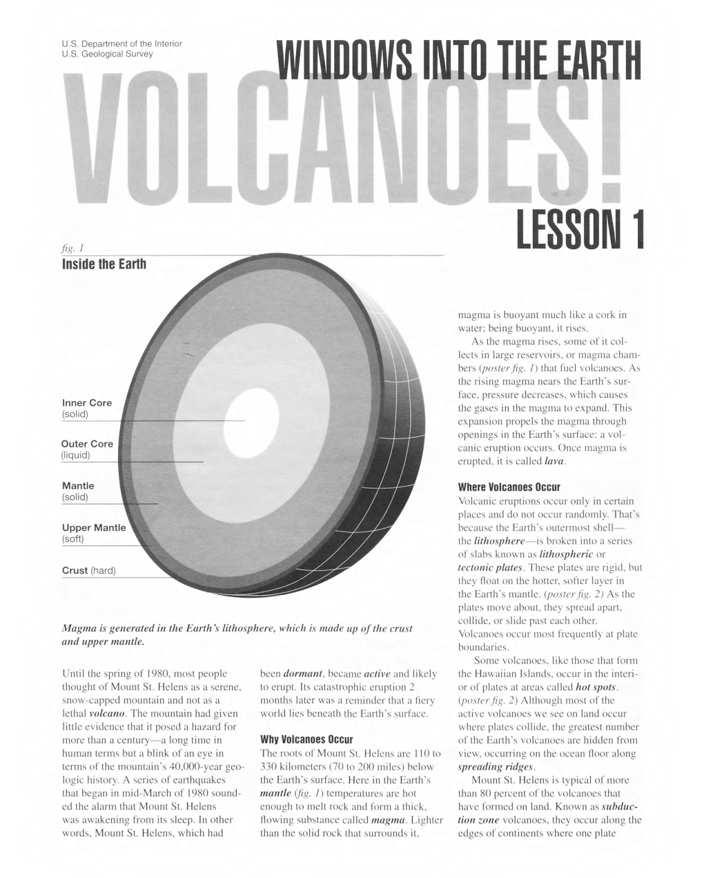 Volcanoes!: Lesson 1