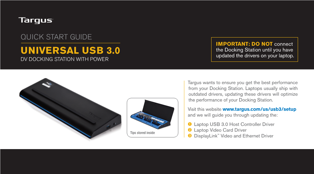 UNIVERSAL USB 3.0 Updated the Drivers on Your Laptop