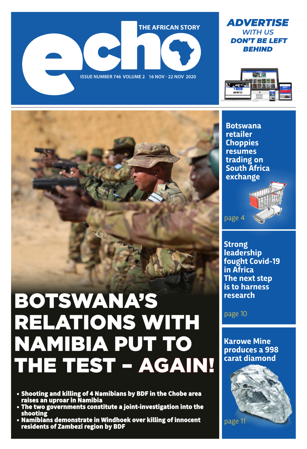 Botswana's Relations with Namibia Put to the Test – Again!