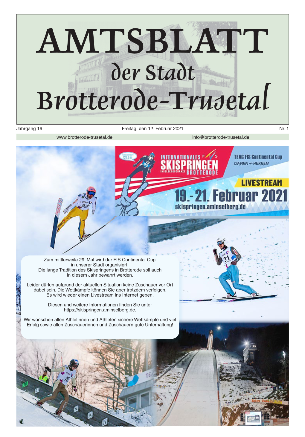 AMTSBLATT Der Stadt Brotterode-Trusetal