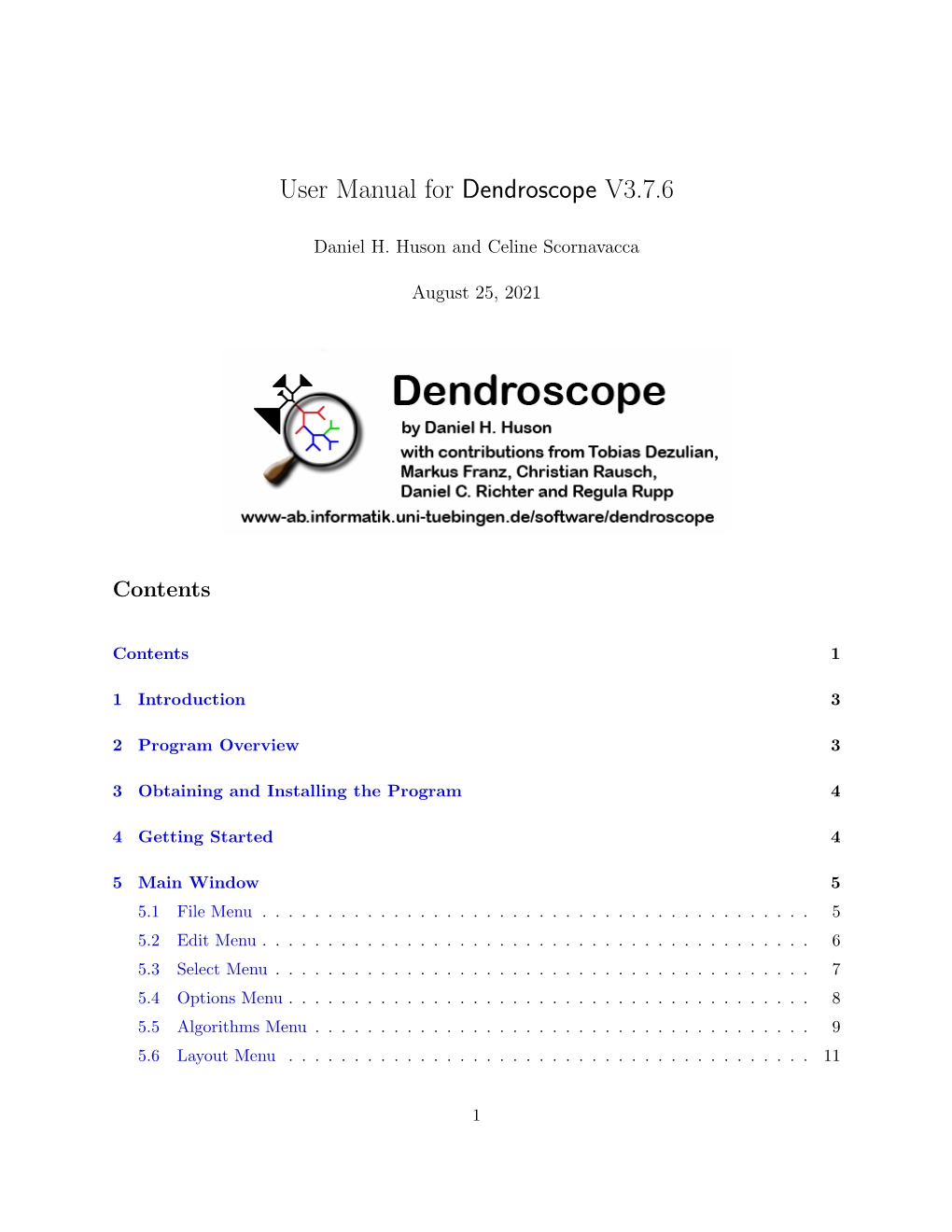 User Manual for Dendroscope V3.7.6