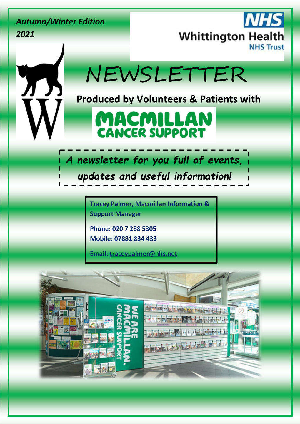 Macmillan Cancer Support Newsletter Autumn-Winter 2020