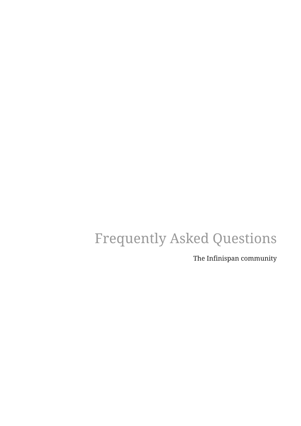 Frequently Asked Questions