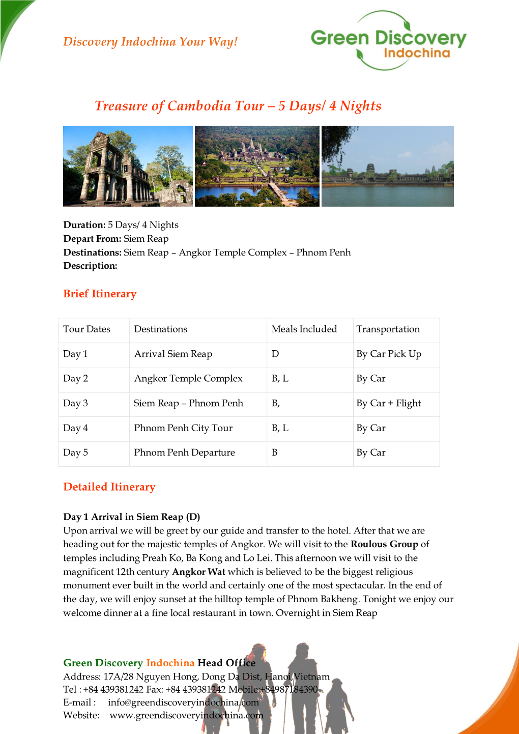 Treasure of Cambodia Tour – 5 Days/ 4 Nights