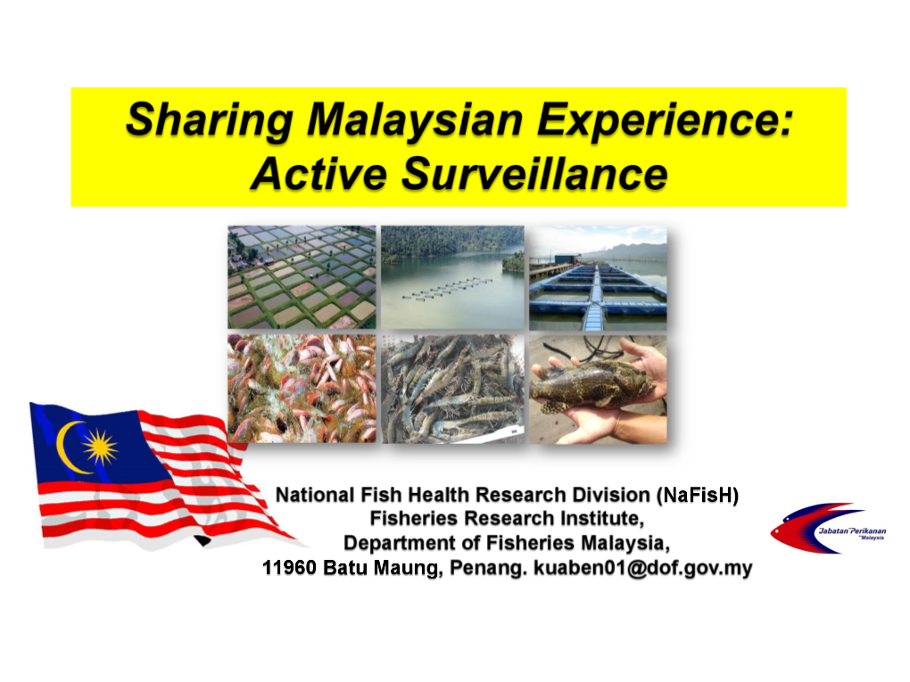 Managing the Aquatic Animal Diseases in Malaysia