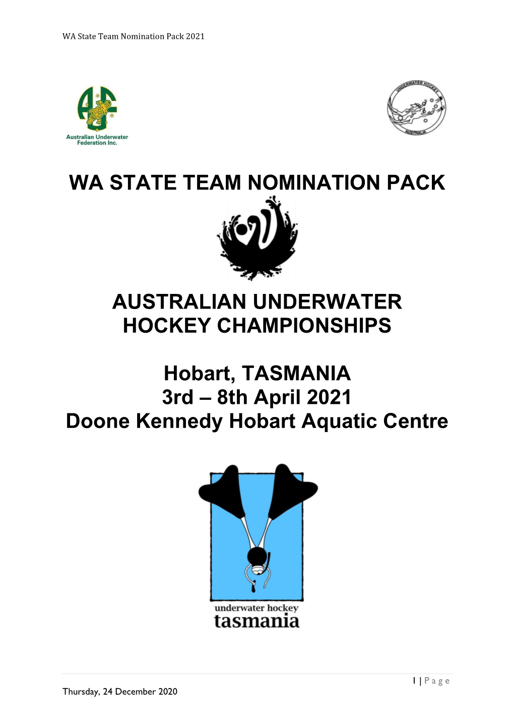 Wa State Team Nomination Pack Australian